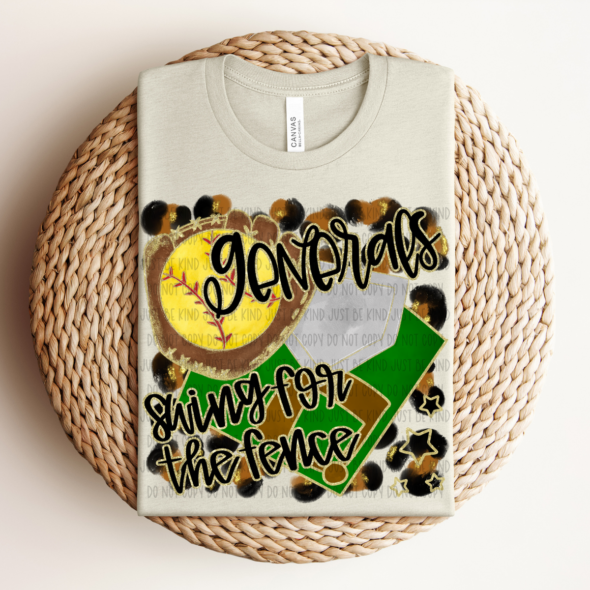 Softball Generals Swing For The Fence (Caplinger) 83473 DTF Transfer