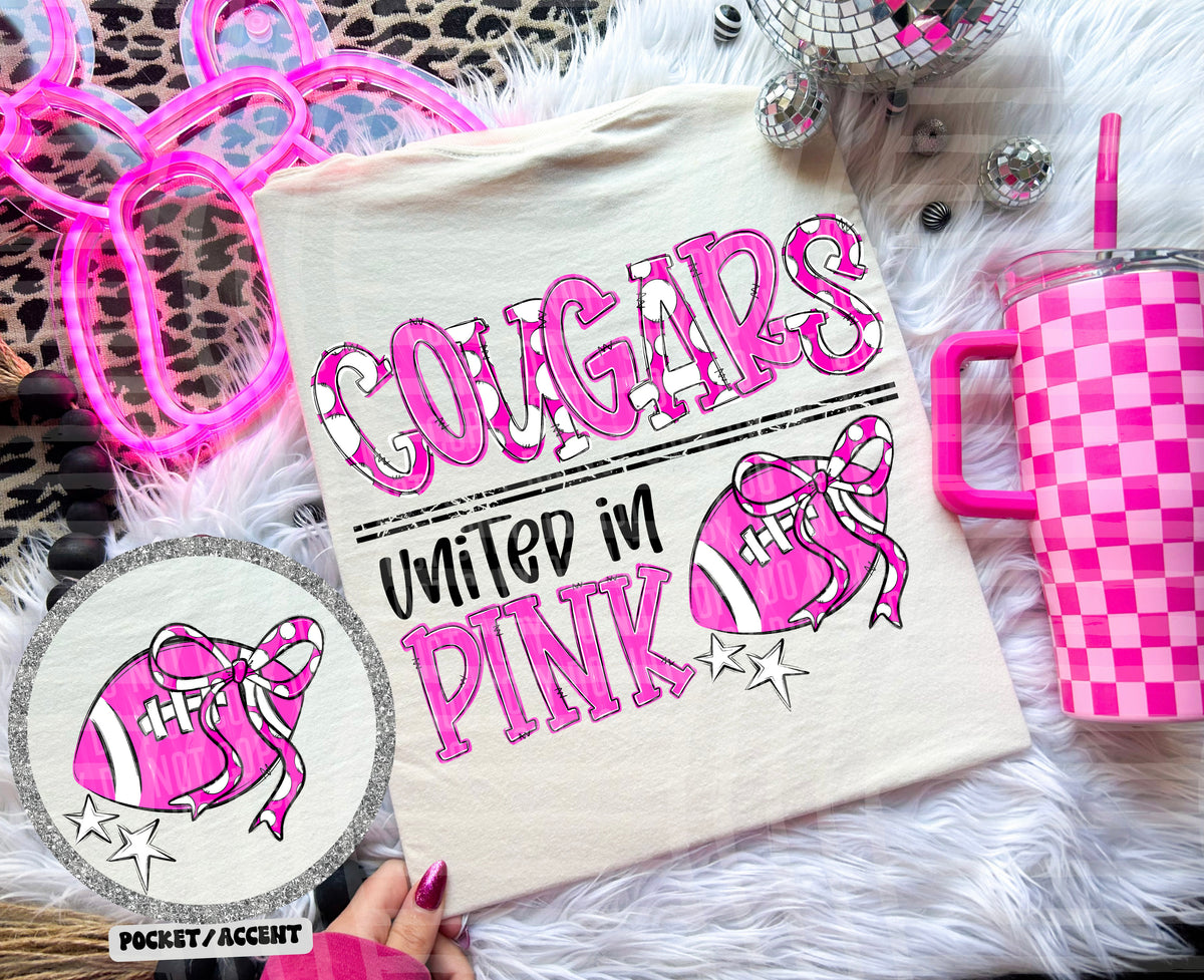 cougars united in pink (caplinger) DTF transfer
