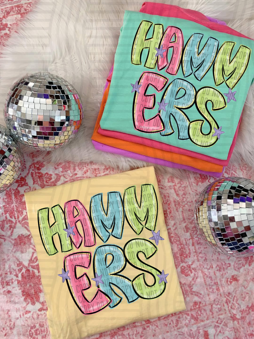 Hammers Glittery & Preppy Mascots (Caplinger) DTF transfer