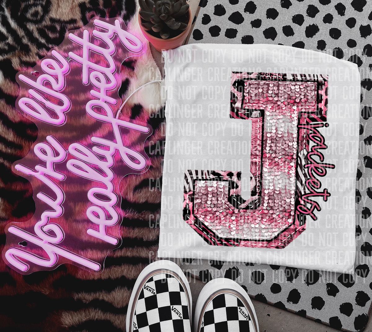 Jackets wild and pink (Caplinger) DTF transfer