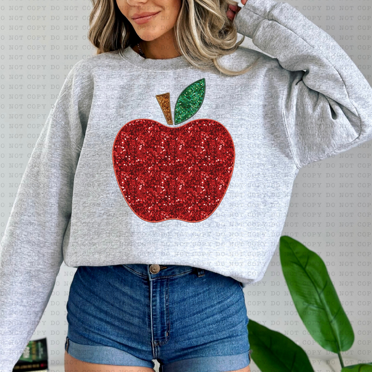 Sequin Apple 3524 DTF TRANSFER