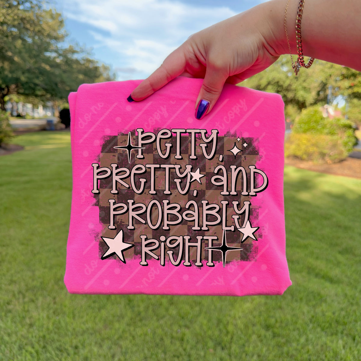 Petty pretty and probably right (scarlow) DTF Transfer