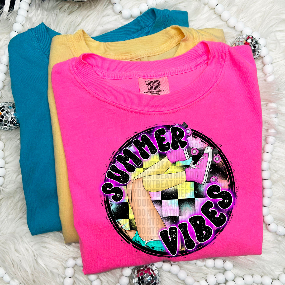 Summer vibes light skin 103748 DTF transfer