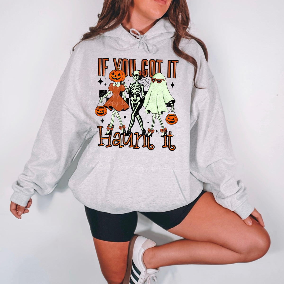 If you got it haunt it skeleton and ghosts ORANGE 115444 DTF Transfer