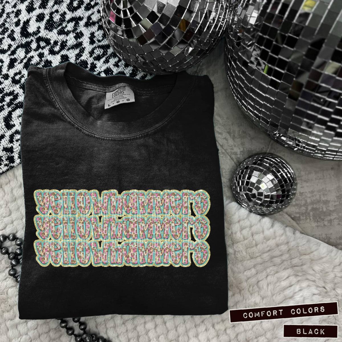 Yellowhammers Leopard Stacked (Caplinger) 98495 DTF transfer