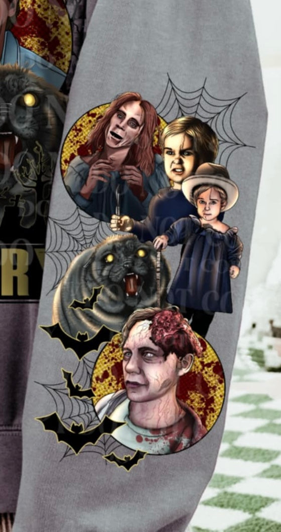 P Cemetery SLEEVE AG DTF transfer