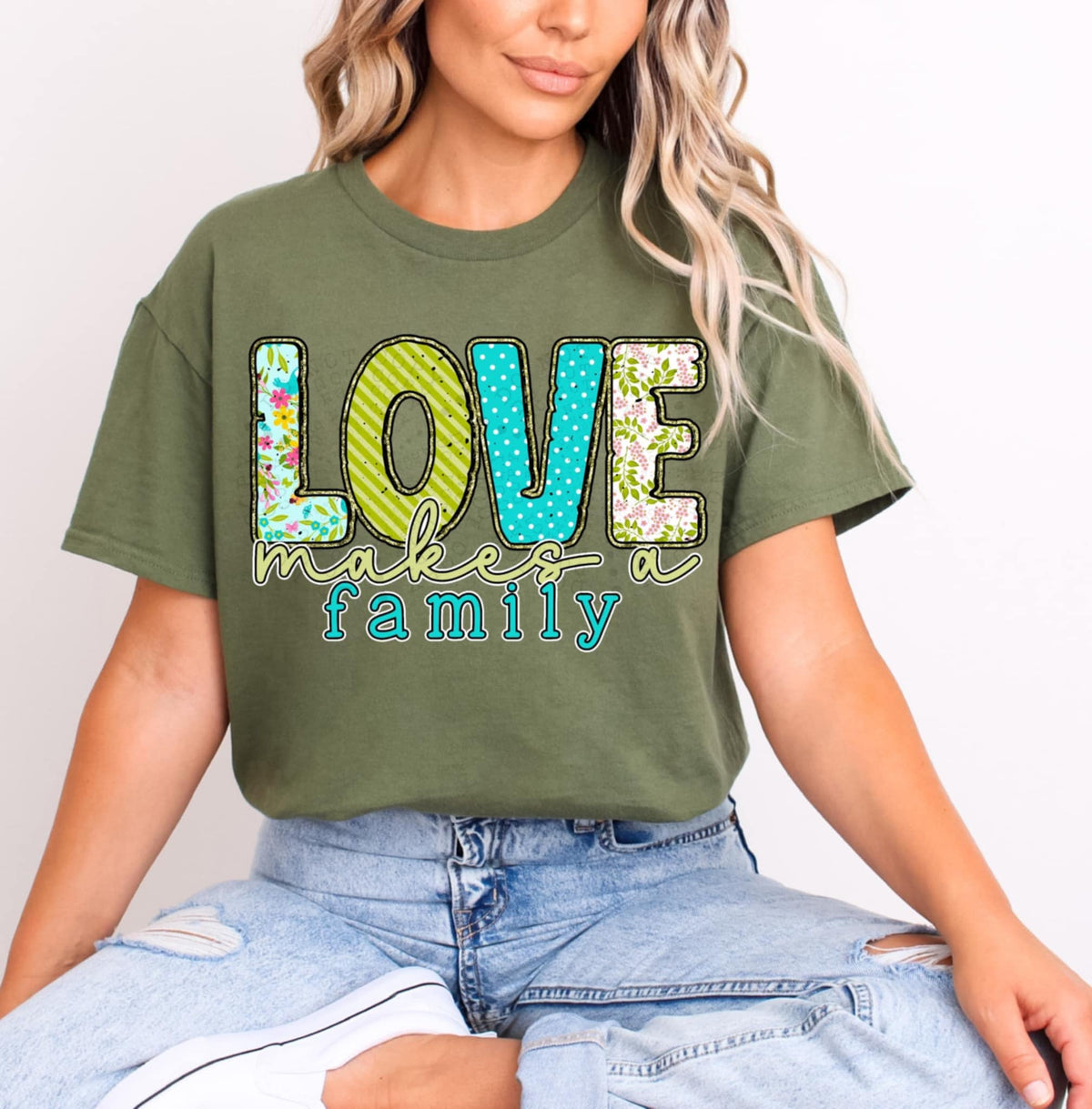 Love makes a family 98282 DTF transfer