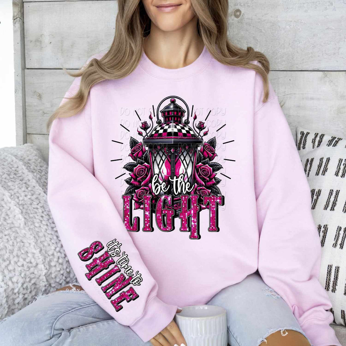 Be the light roses FRONT ONLY 73702 DTF transfer