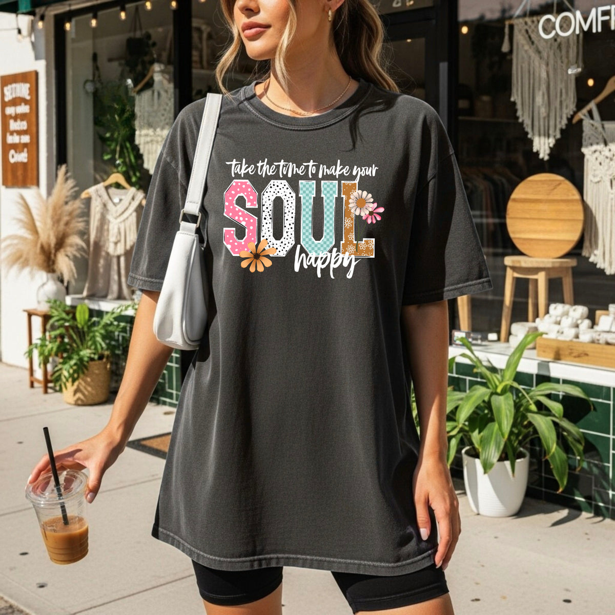 Make your soul happy (white) (CSC) DTF Transfer
