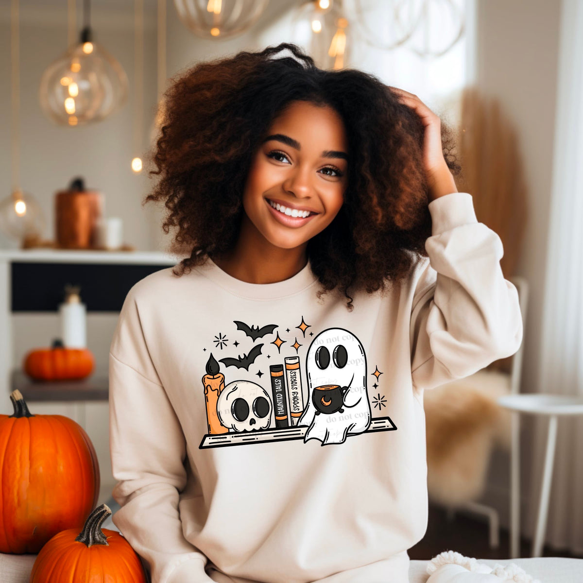 Ghost witchy shelf color (CSC) 55168 DTF transfer