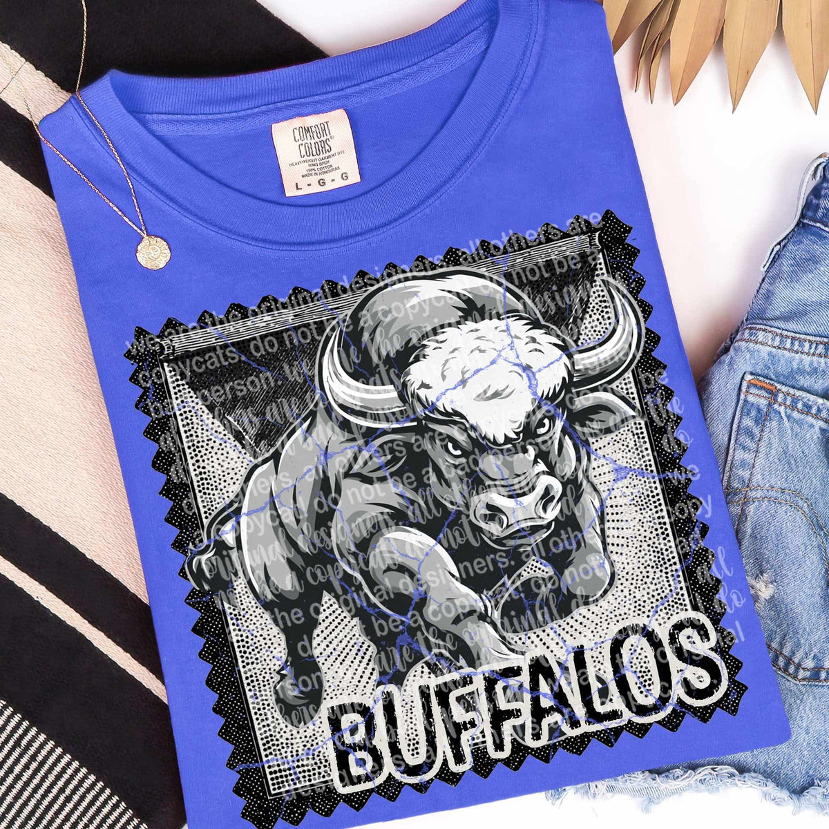 Buffalos vintage stamp (TTD) DTF transfer