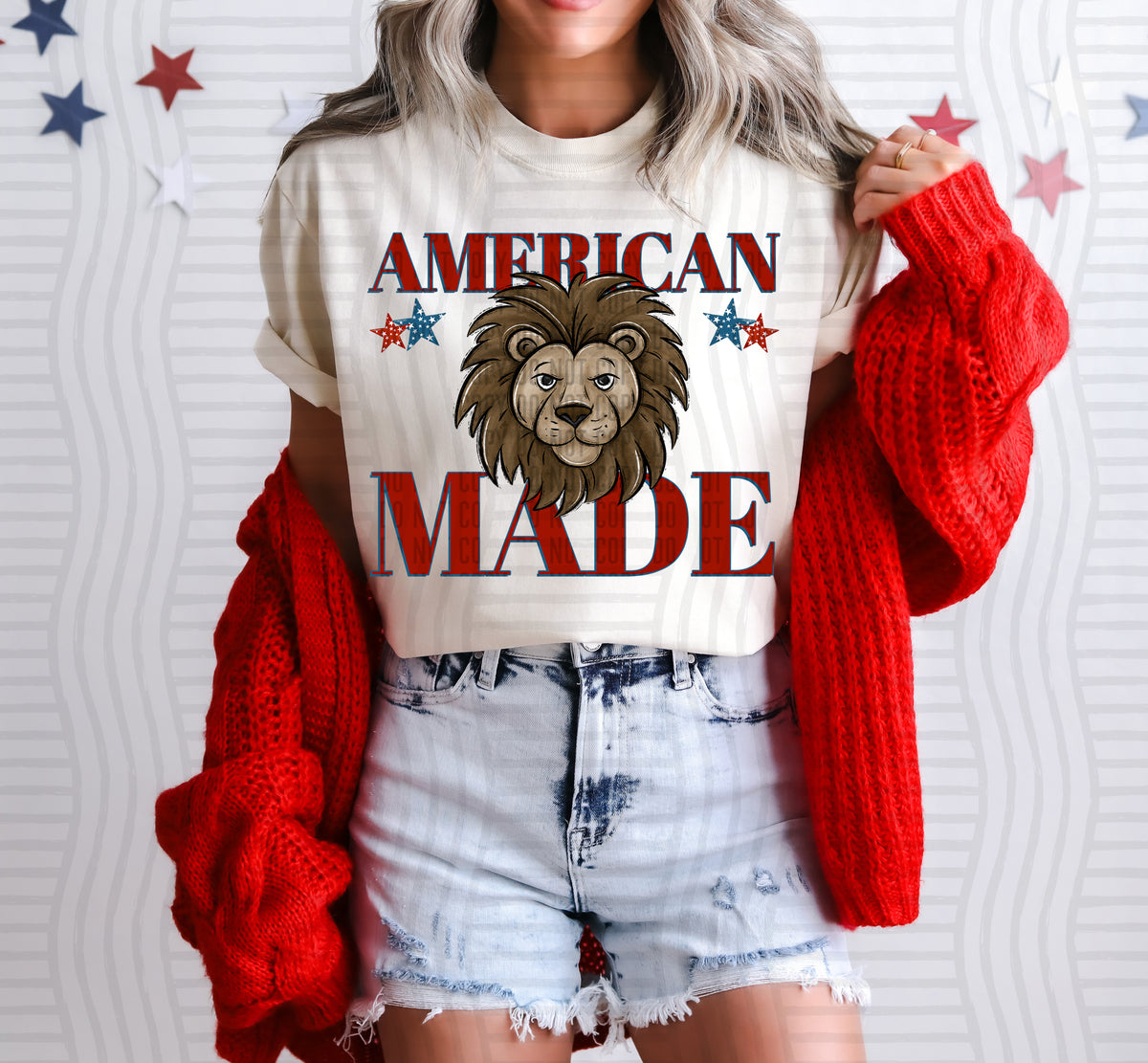American made Lions (Caplinger) DTF Transfer