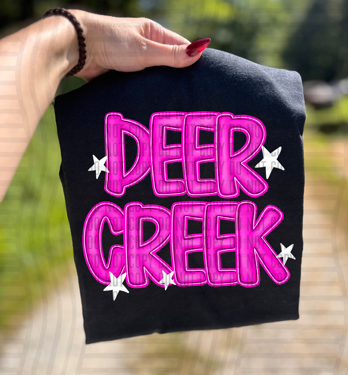 Deer Creek Pink And Preppy Split 112882 DTF transfer