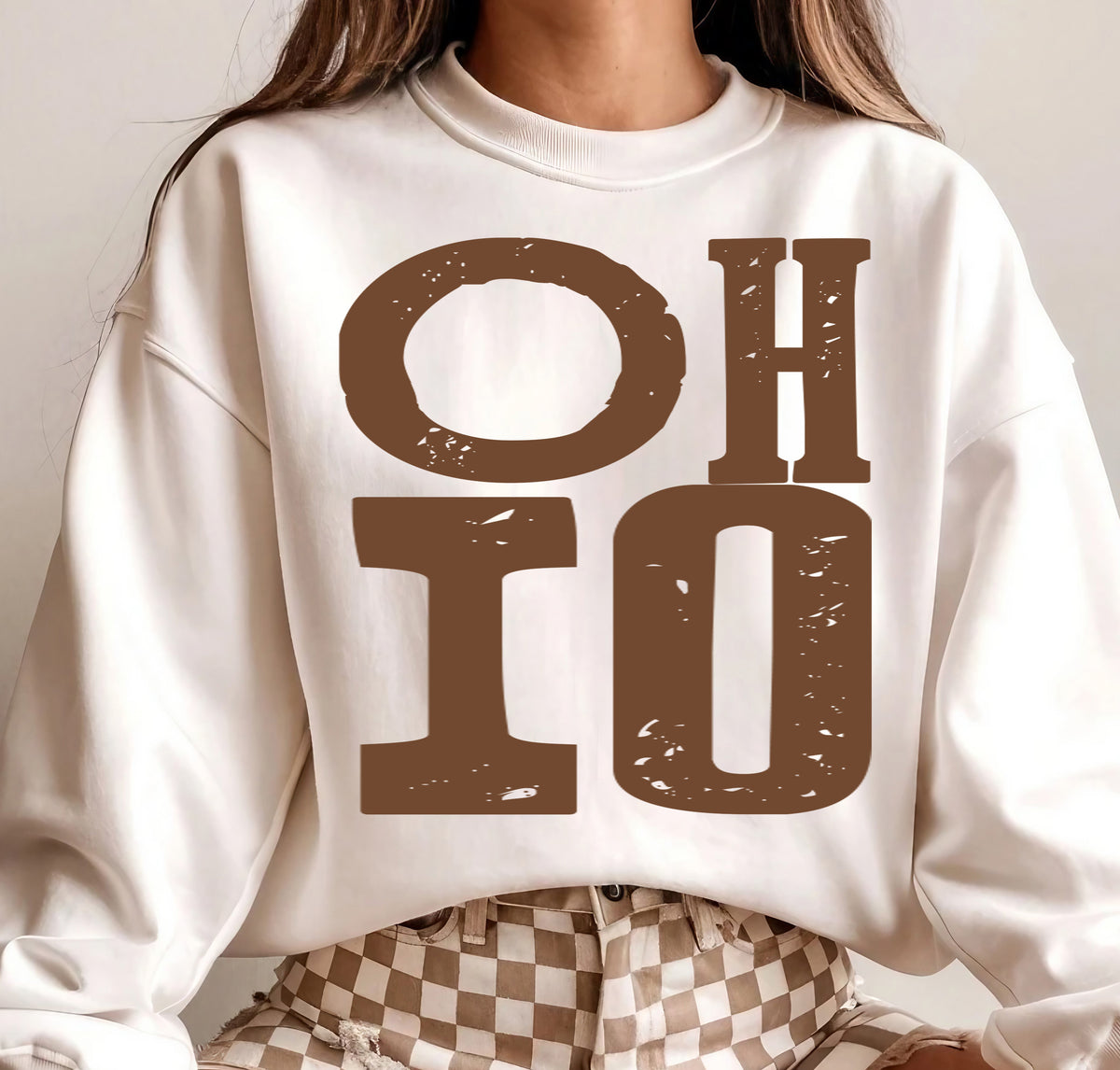 Ohio Brown Grunge (S&G) DTF Transfer