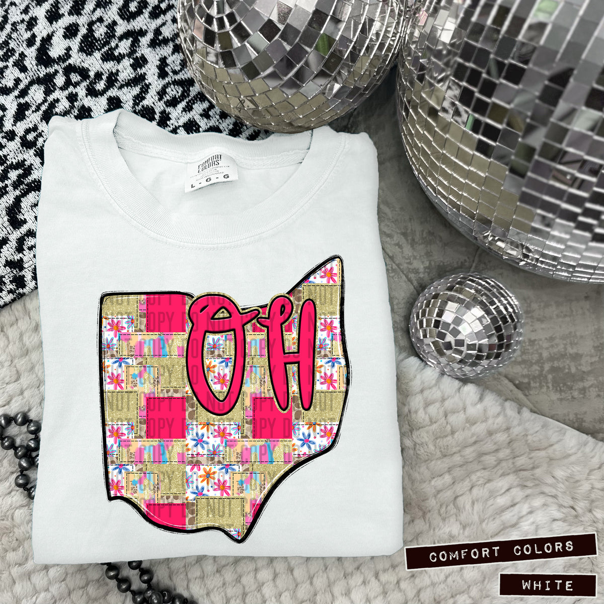 Pink Patch states DTF transfers