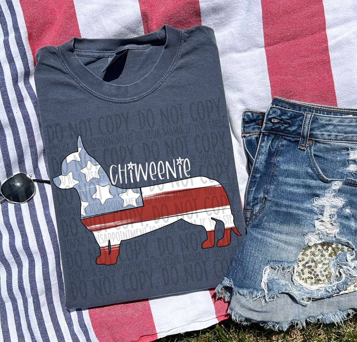 CHIWEENIE white (SWD) DTF transfer