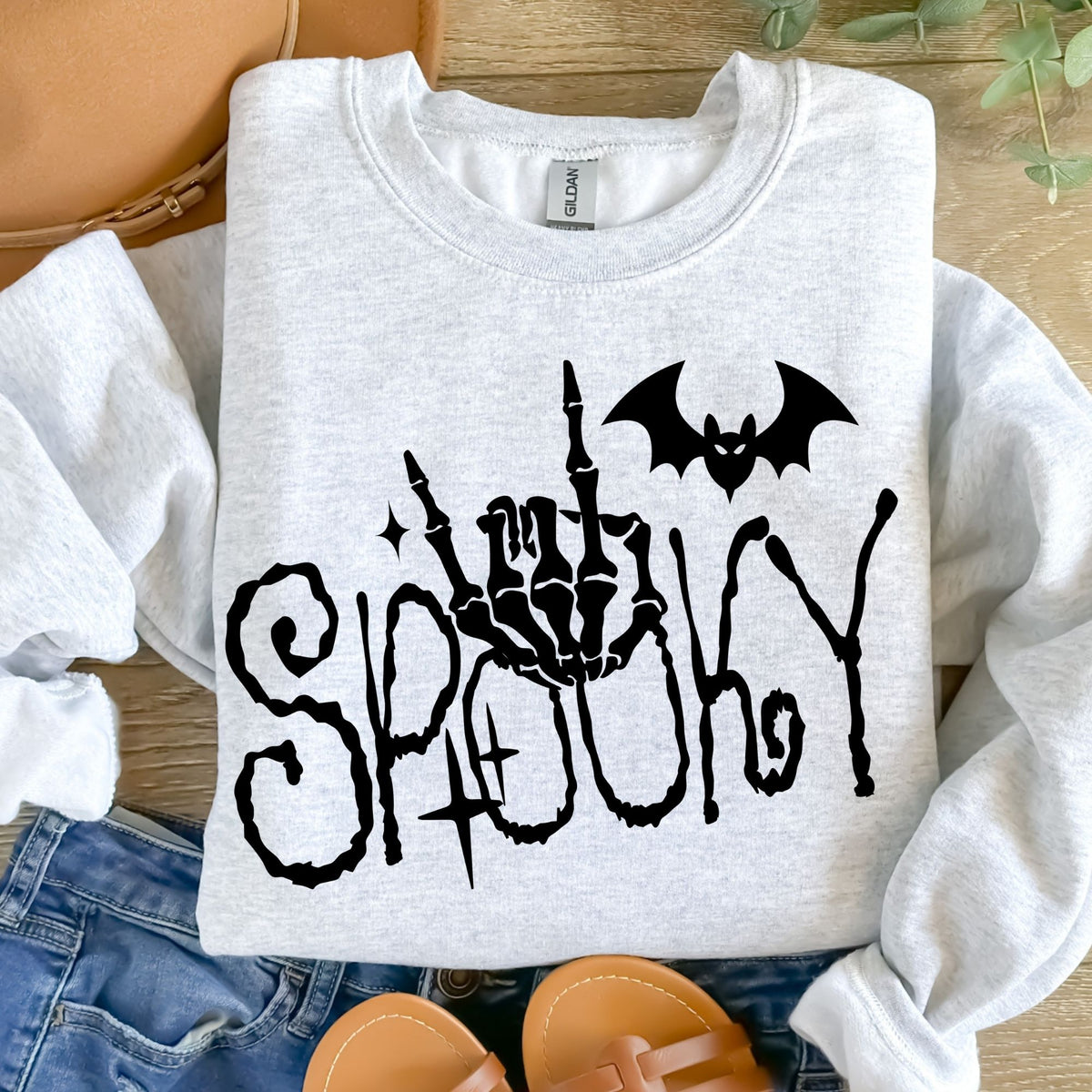 Spooky Distressed-38309-DTF transfer