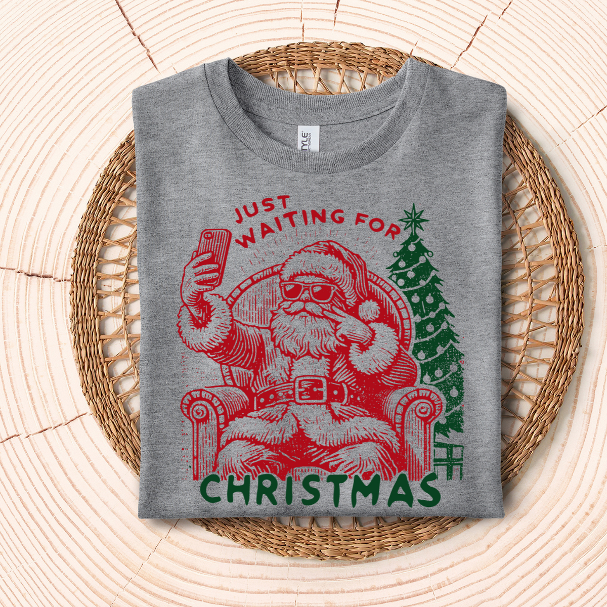Just Waiting For Christmas 68320 DTF Transfer