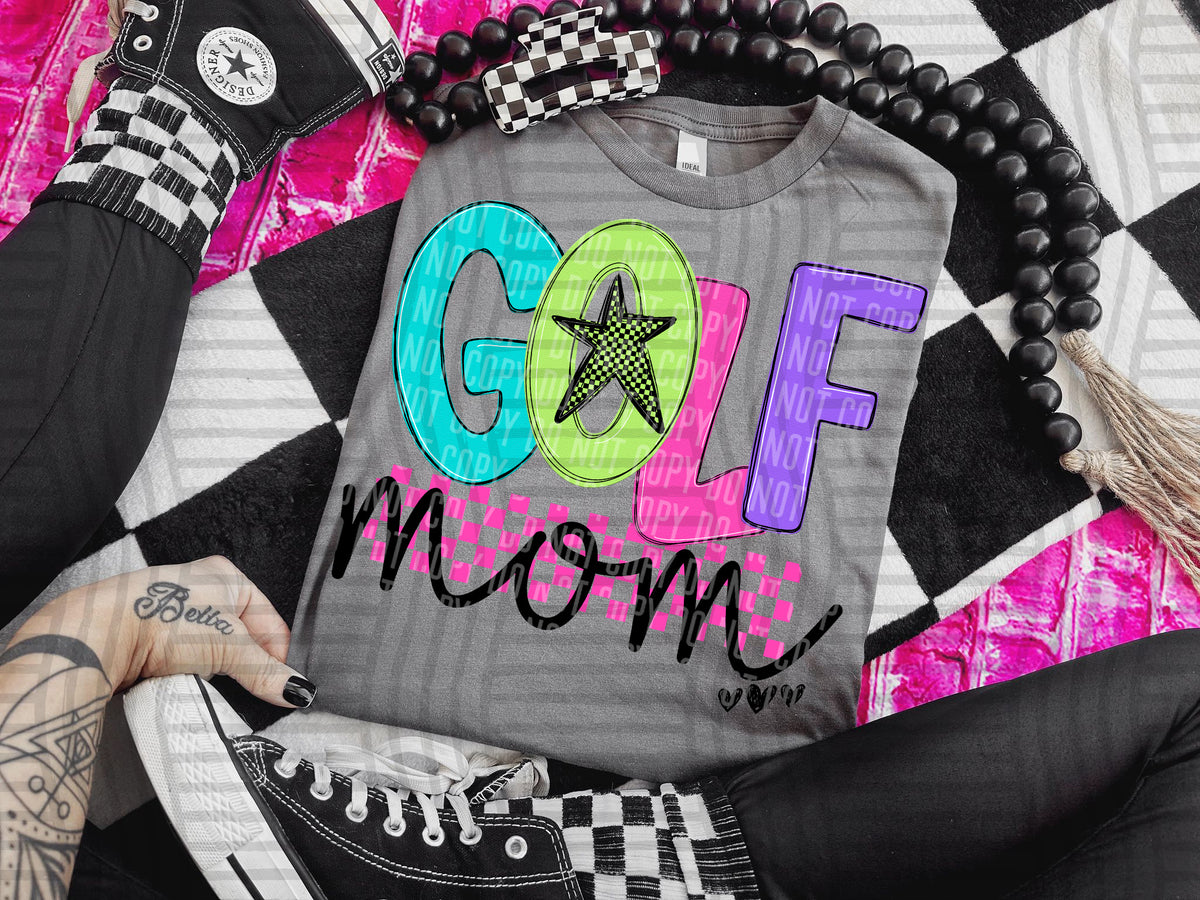 golf mom checkers (Caplinger) DTF Transfer