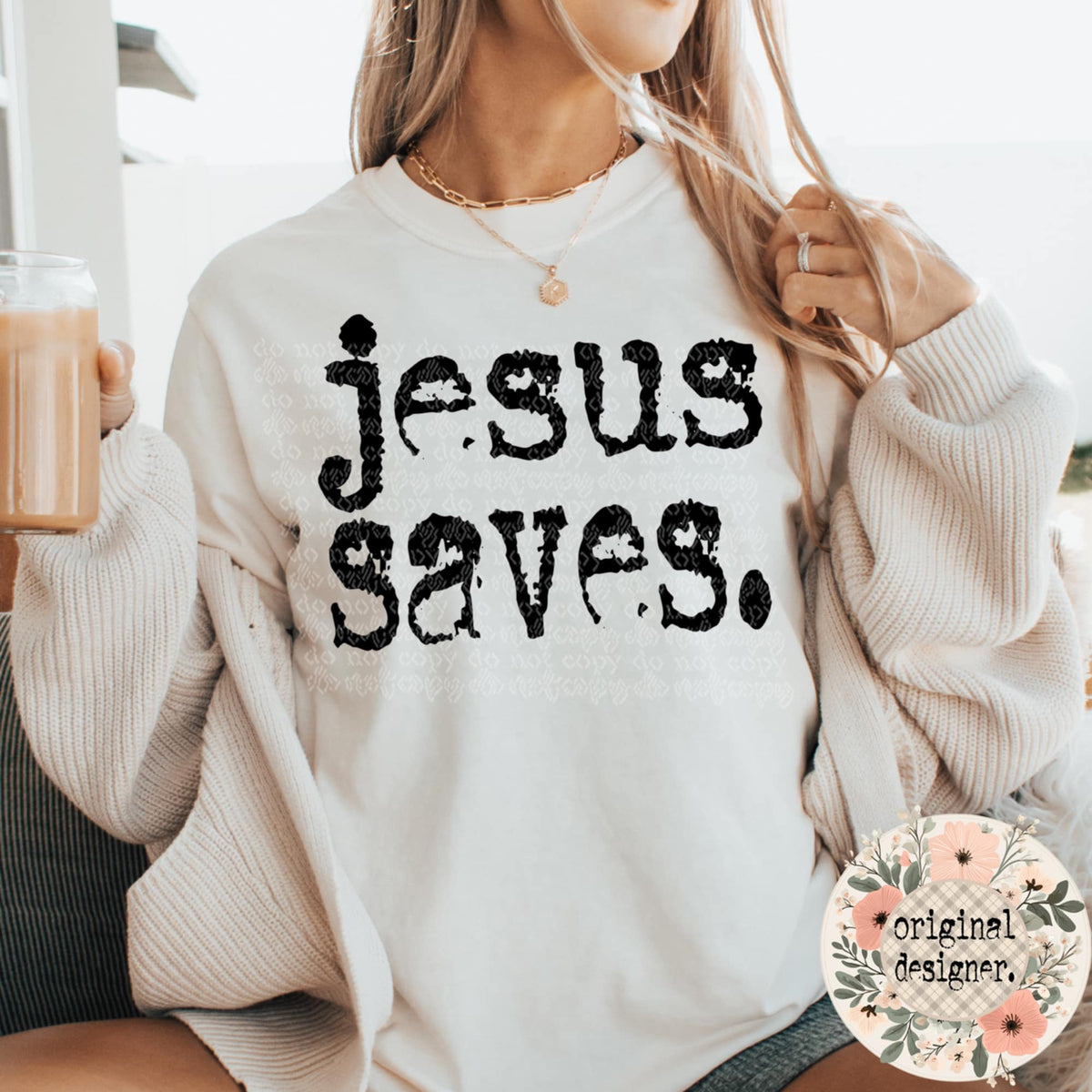 Jesus saves (TTD) 87026 DTF transfer