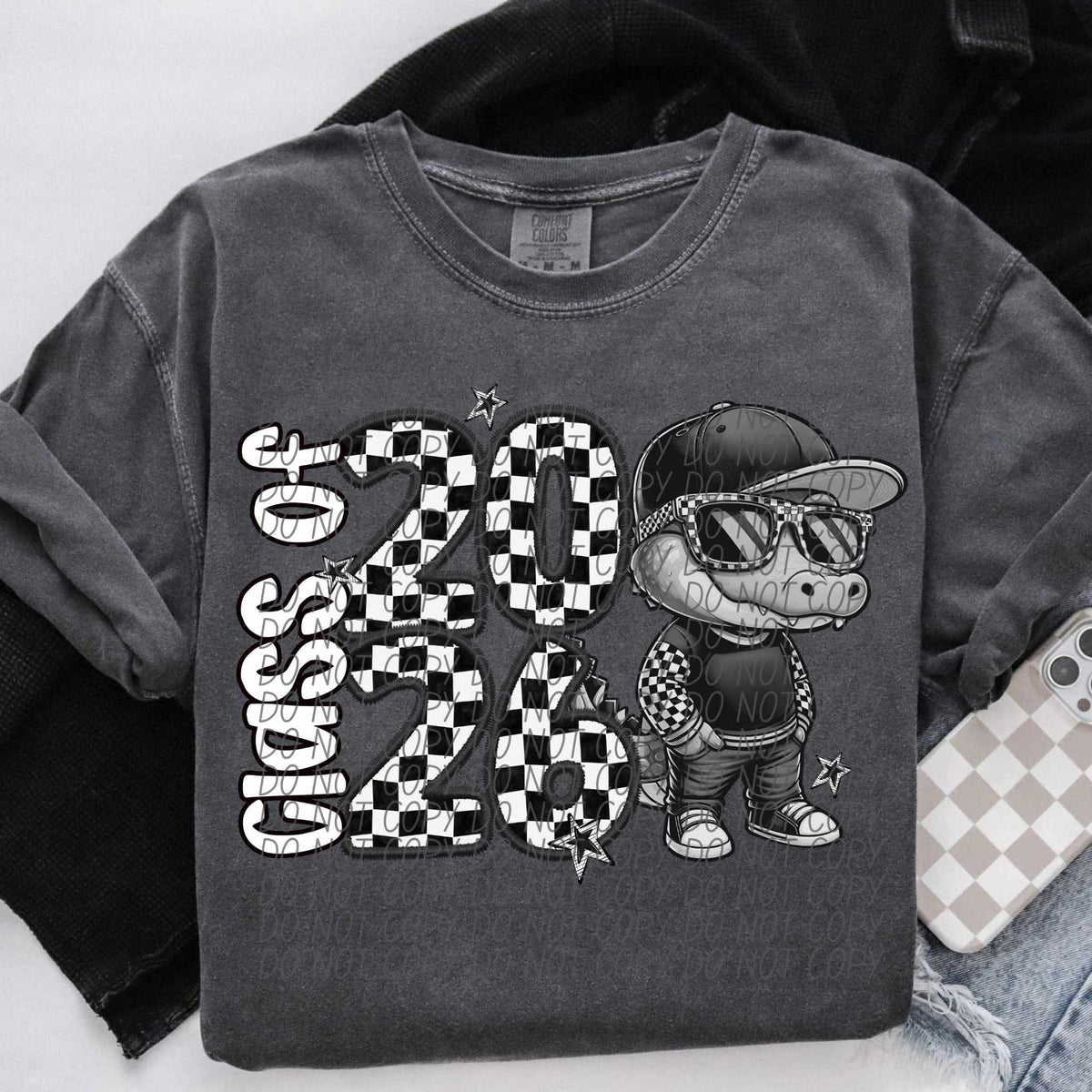 Class of 2026 checkered Gators city DTF transfer