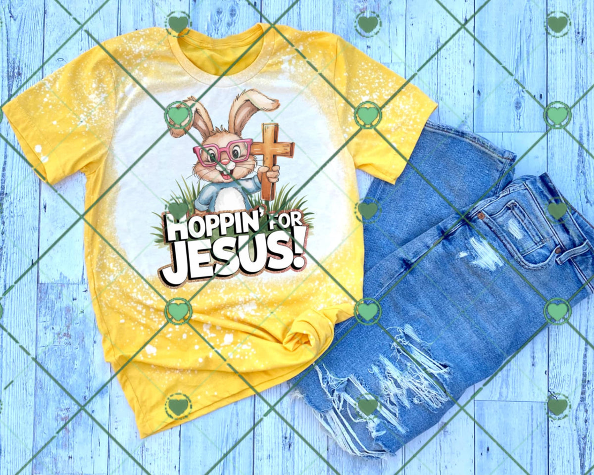 Hoppin for Jesus 94617 DTF transfer