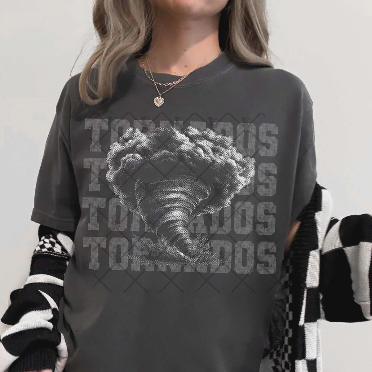 Tornados gray mascot (TTD) DTF transfer