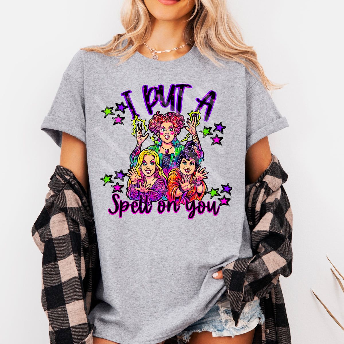 A put a spell on you witches with rainbow stars  (WNDD) 114223 DTF transfer