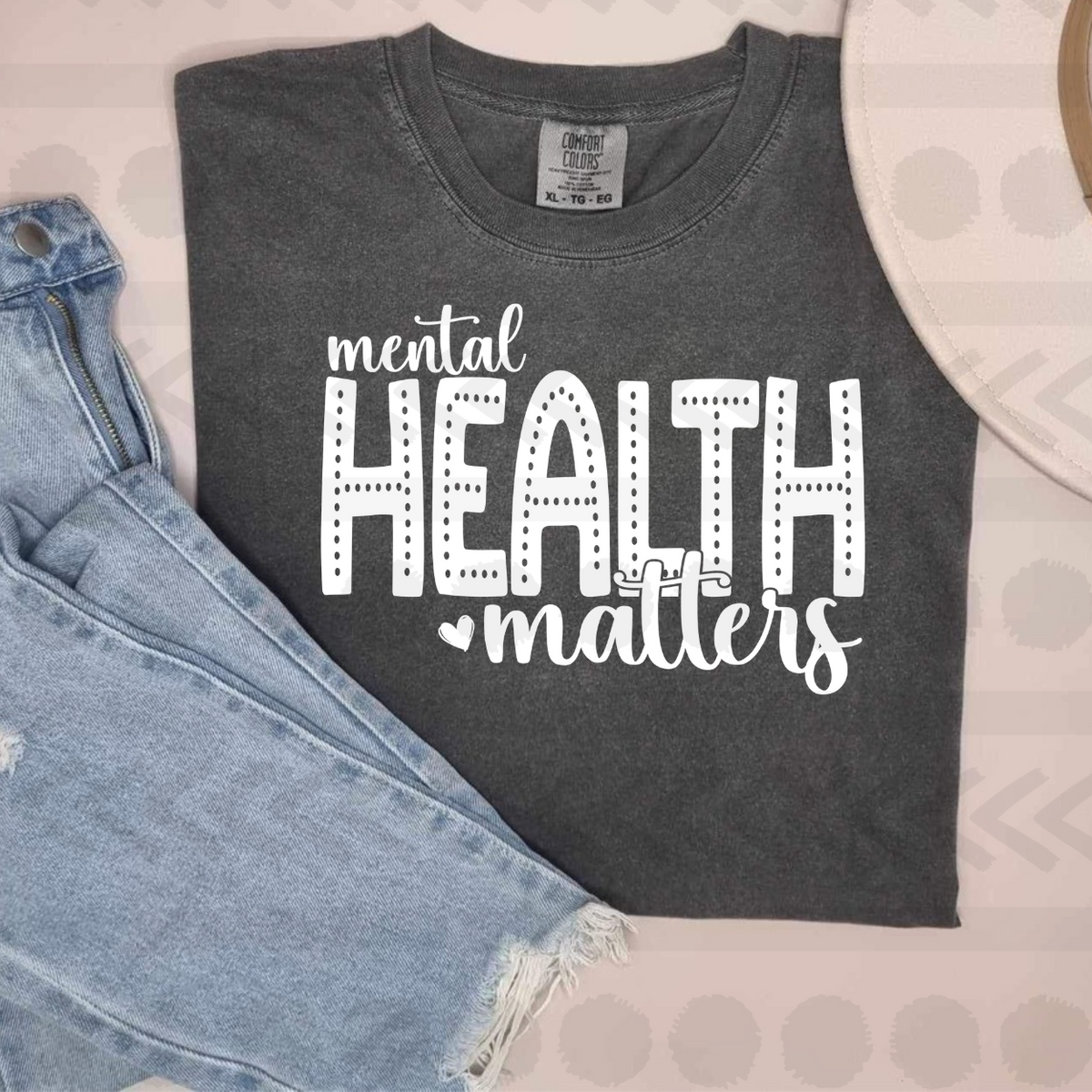 Mental Health Matters white 13404 DTF transfer