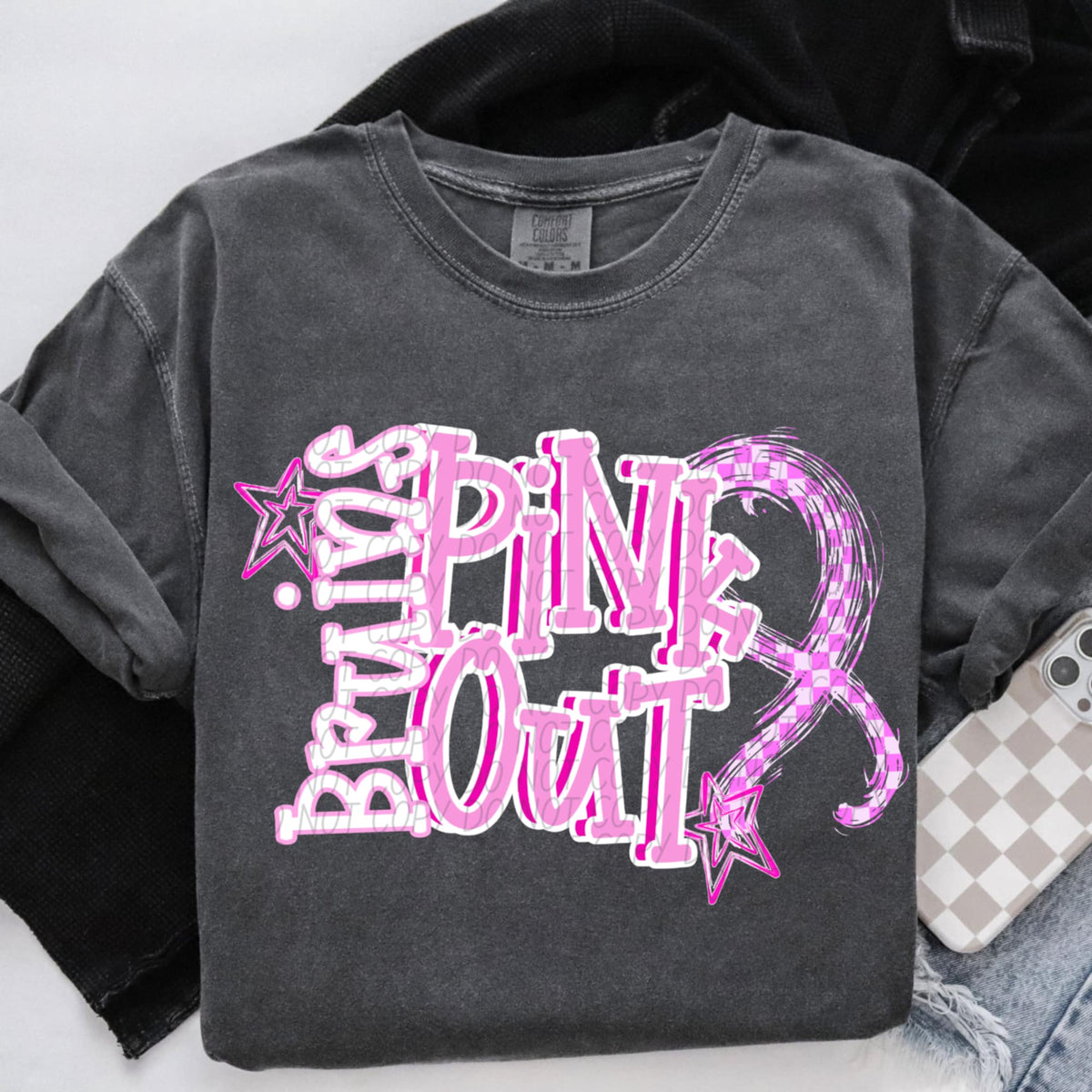 Bruins Pink Out (city) DTF Transfer