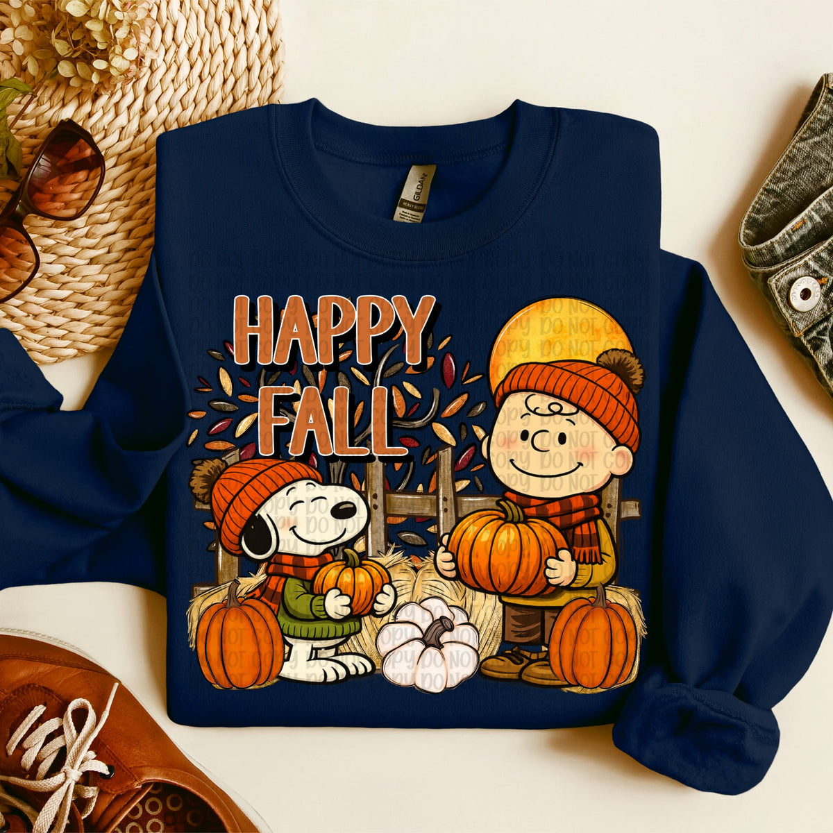 Happy fall peanut Sunday Special DTF transfer