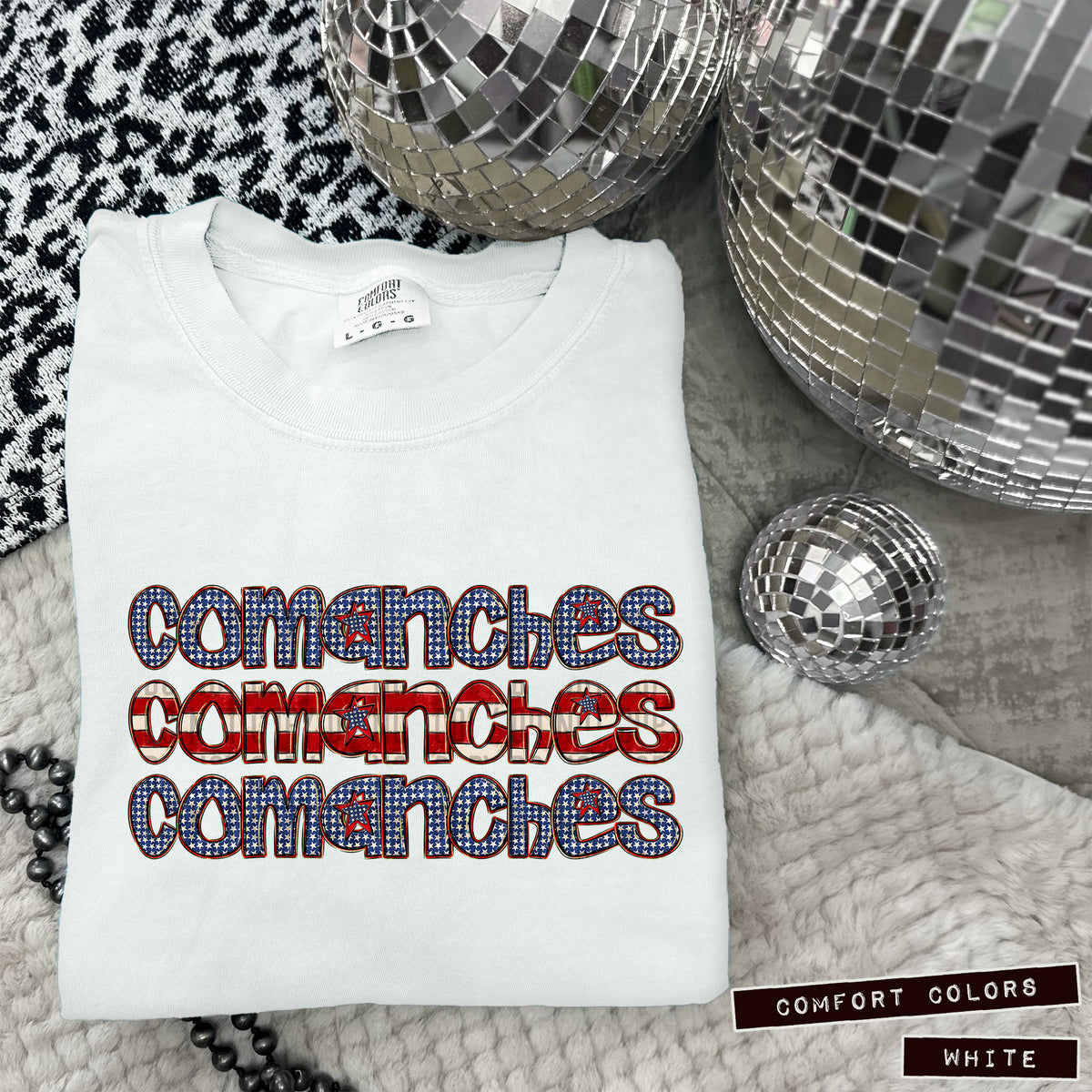 Comanches RWB stacked (Caplinger) DTF transfer