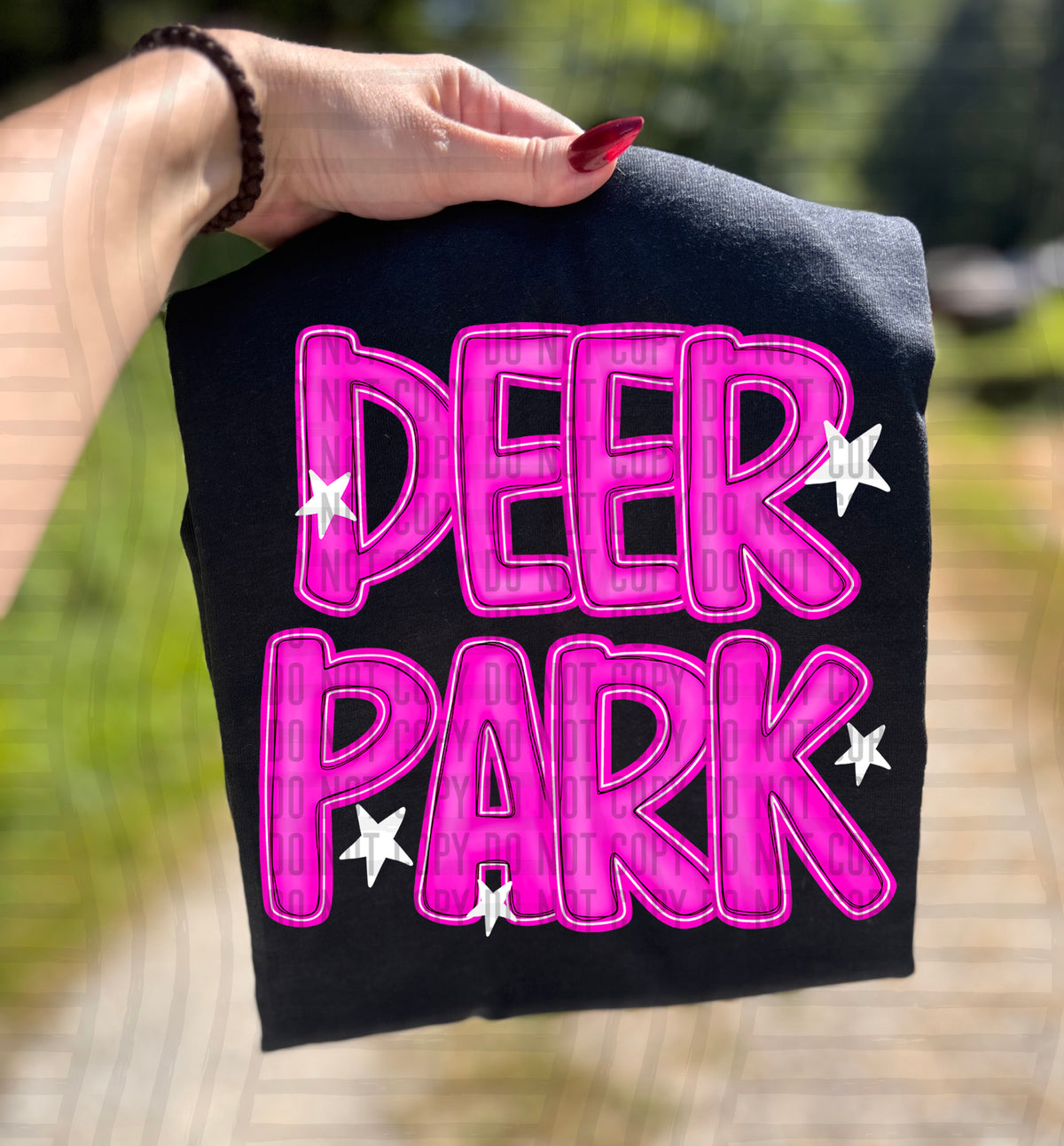 Deer Park Pink And Preppy Split 112883 DTF transfer