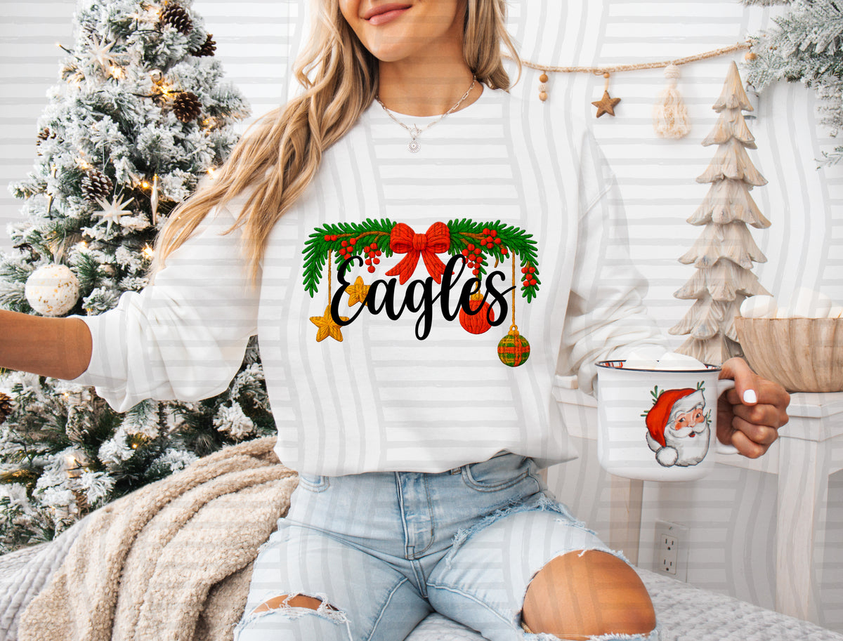 Eagles Christmas Garland (caplinger) DTF Transfer