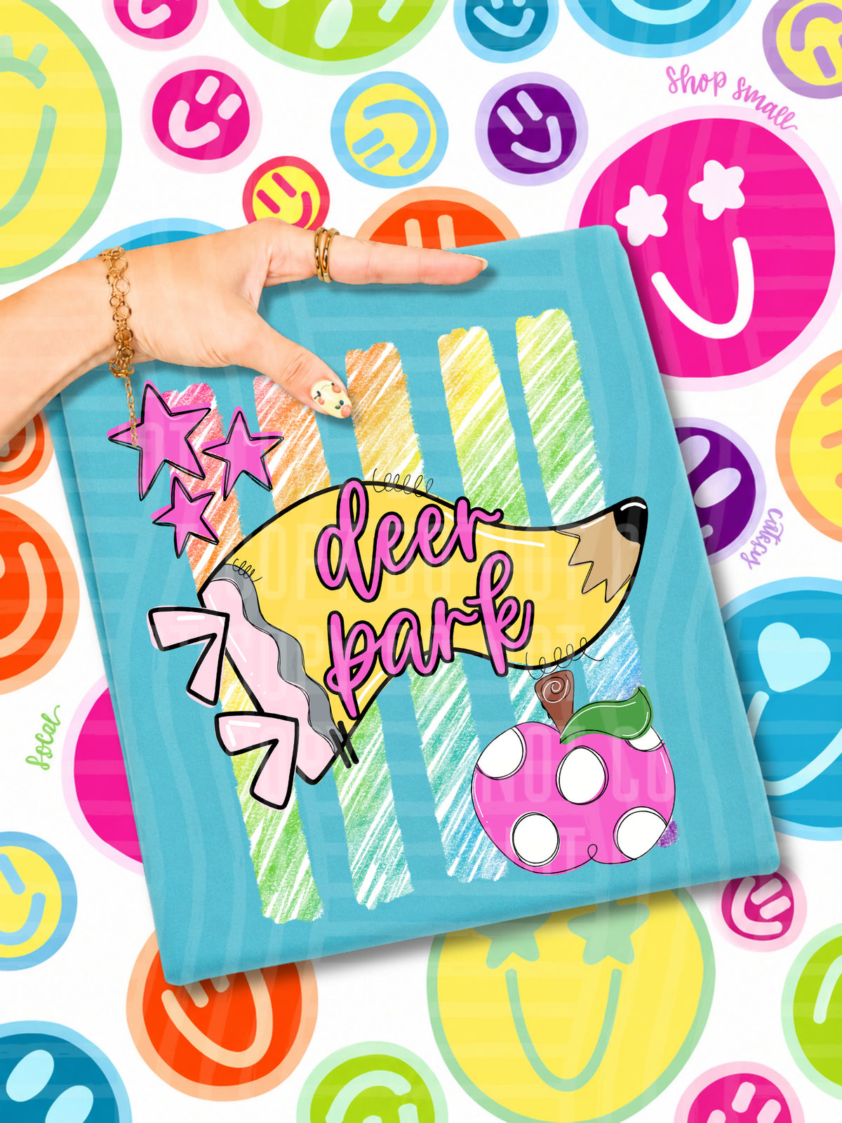 deer park pencil flag (CAPLINGER) DTF Transfer