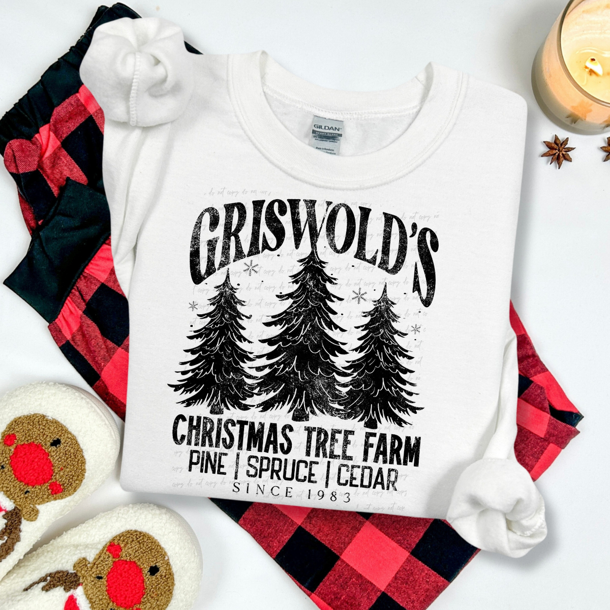 Grisworld's Christmas Tree Farm *BLACK* 117330 DTF Transfer