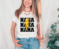 Nana softball lightening bolt 28950 DTF Transfer