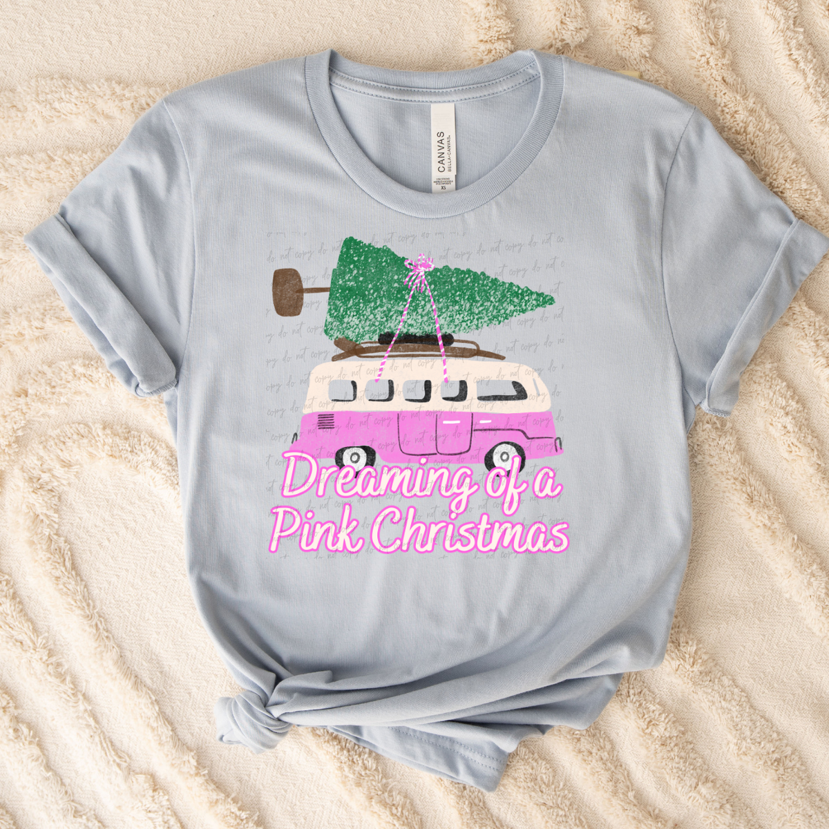 Dreaming Of A Pink Christmas DTF Transfer