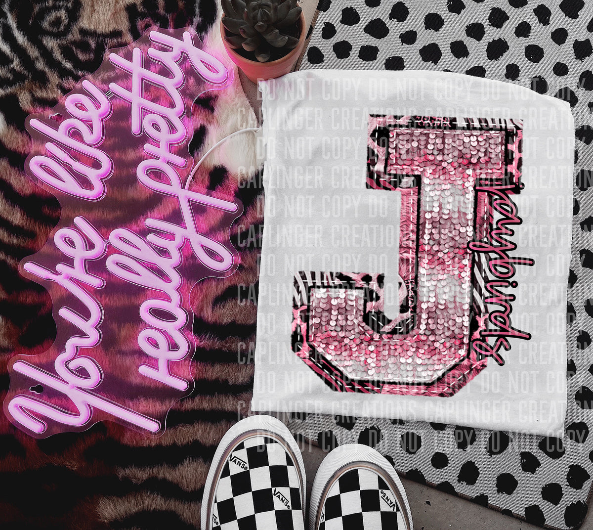 Jaybirds wild and pink (Caplinger) DTF transfer