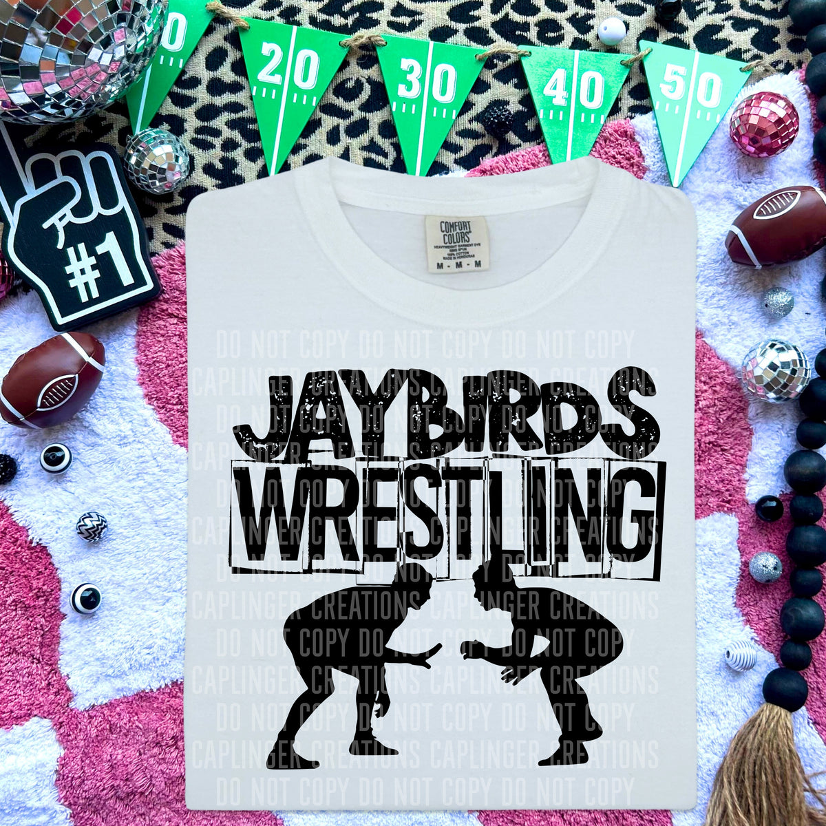 Jaybirds Wrestling (Caplinger) DTF transfer