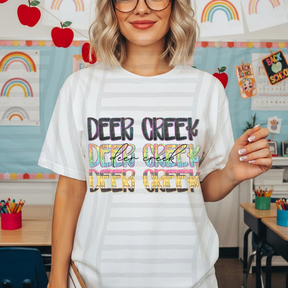 deer creek crayon cutie stacked (Caplinger) DTF Transfer