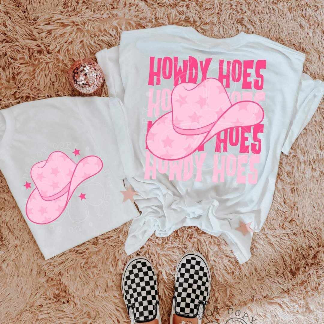 Howdy hoes stacked BACK ONLY (LYTTLE) 64220 DTF transfer