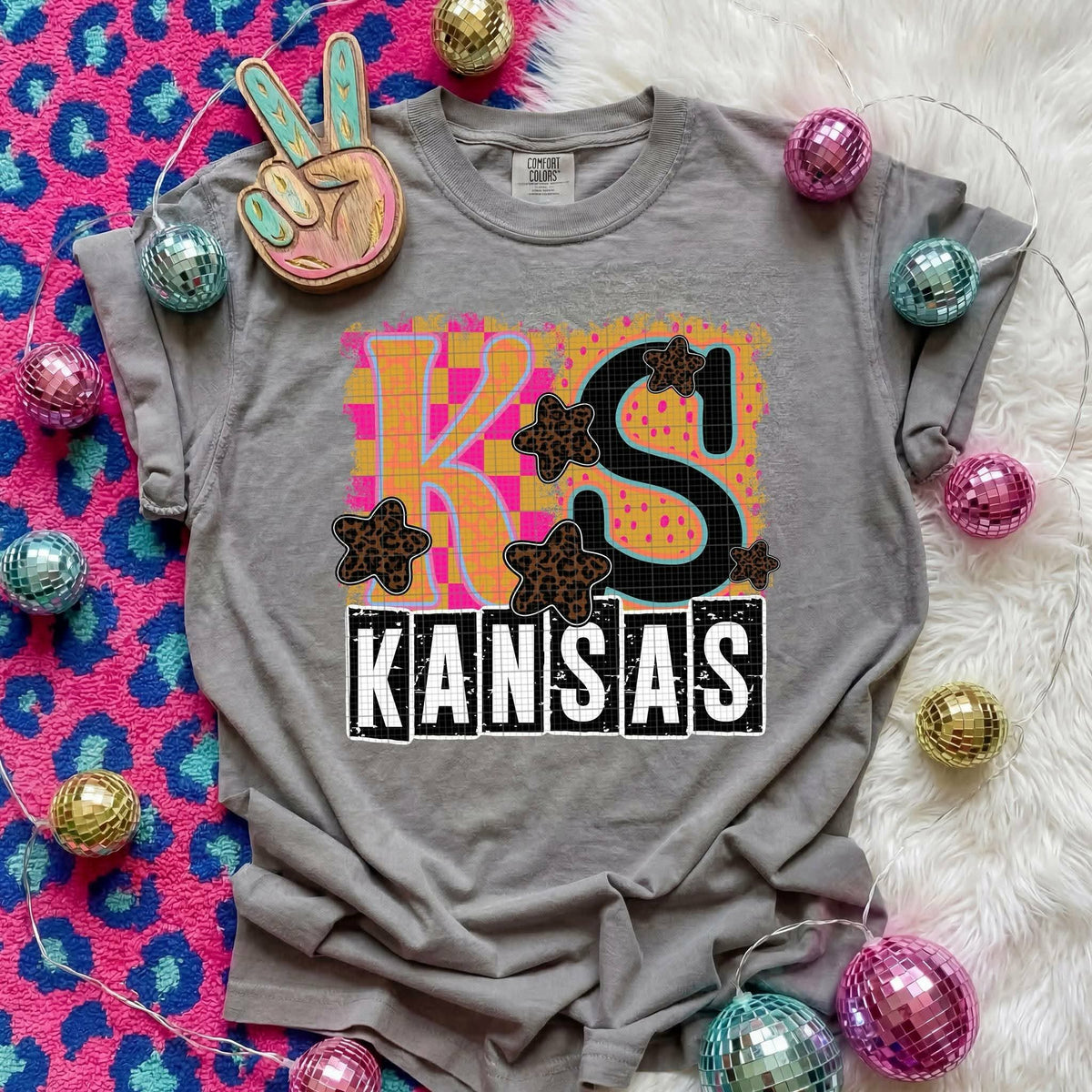 Kansas Animal Print State (C’s) DTF Transfer