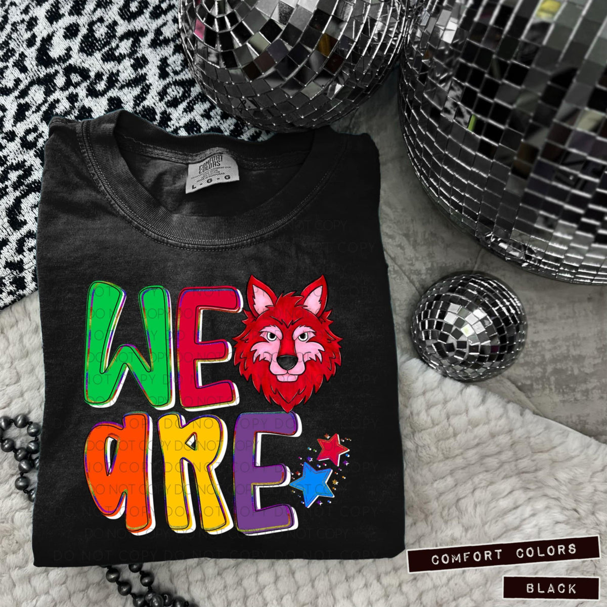 We are wolves red (Caplinger) 100829 DTF transfer