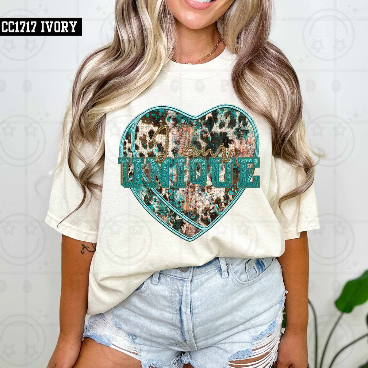 I am unique western heart (HW) 79373 DTF transfer