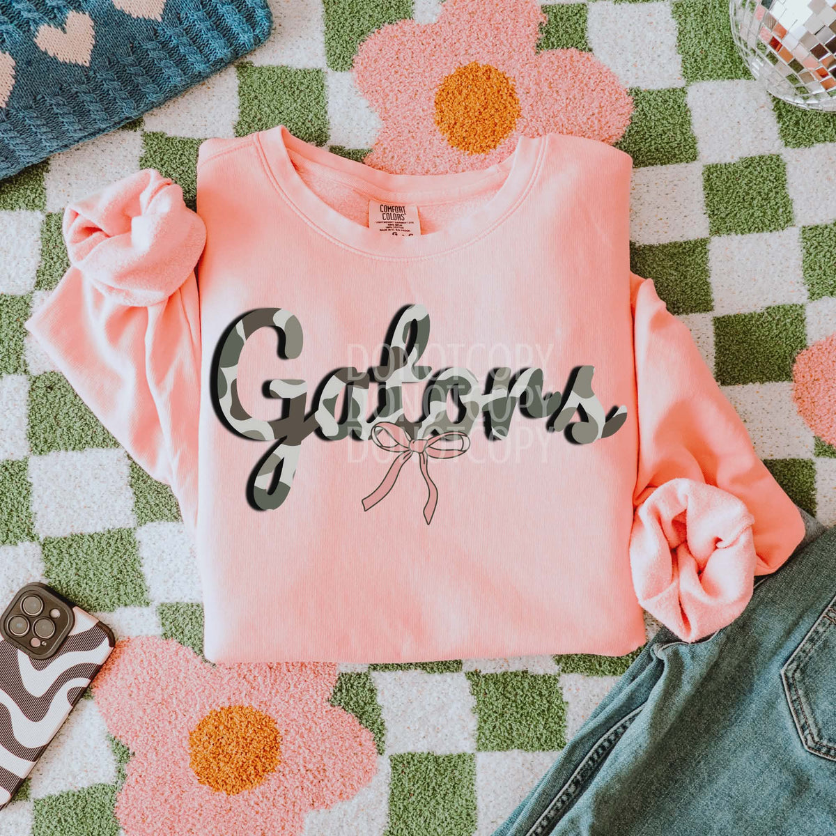 Gators camo cursive Mascots (CSG) DTF transfer