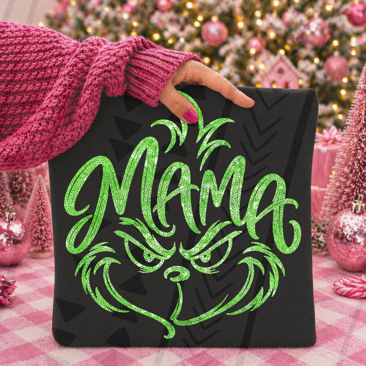 Mama green guy glitter(KAI) DTF Transfer