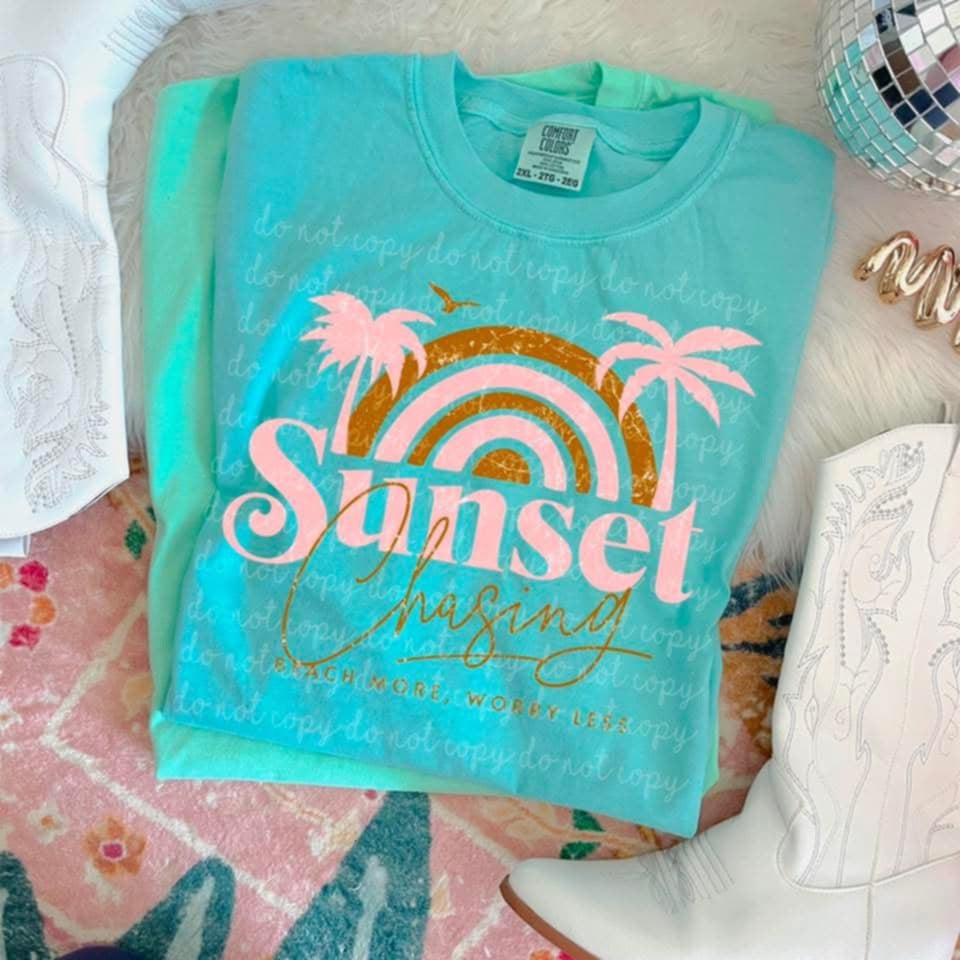 Sunset chasing (MMD) 97872 DTF transfer