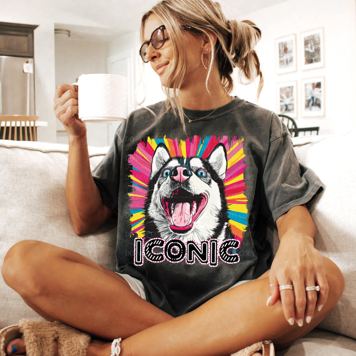 Iconic husky (TTD) 95837 DTF transfer