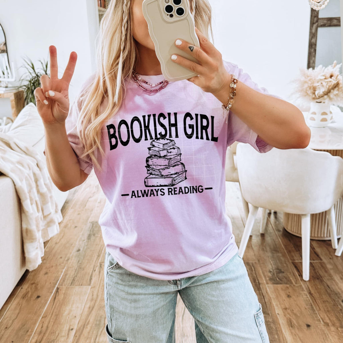 Bookish girl BLACK (CSC) 98945 DTF transfer